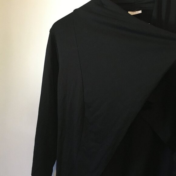 Vintage Black Semi Cropped Rayon Whimsigoth Open Cardigan - Picture 9 of 16